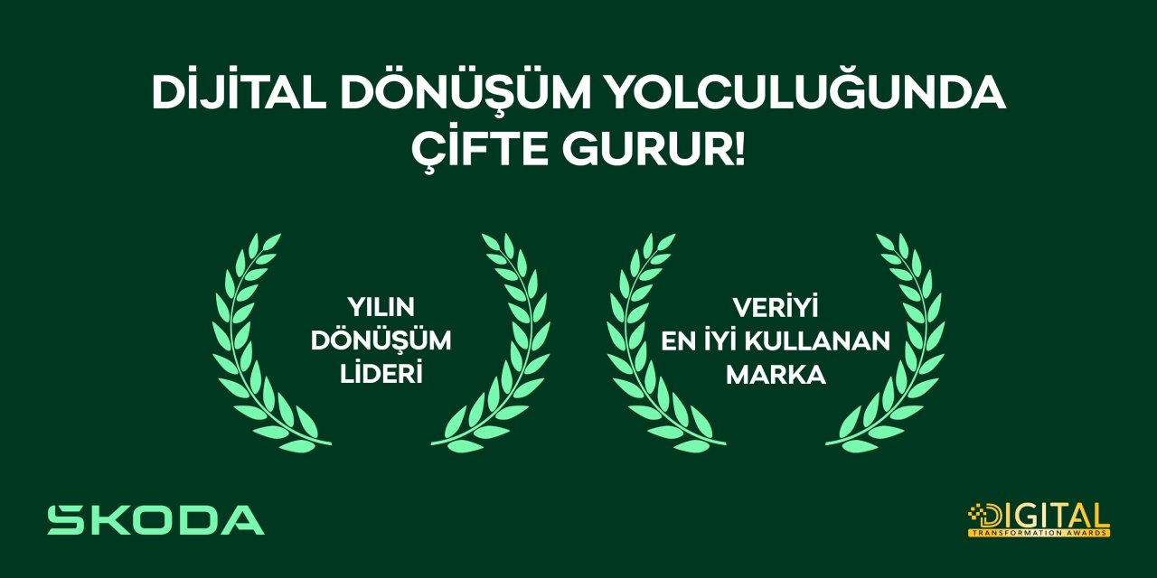 Yüce Auto-Škoda‘ya Dijital Dönüşümde  İki Prestijli Ödül Birden