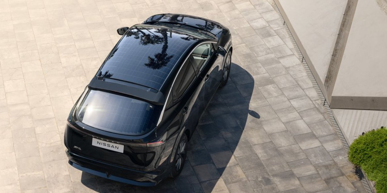 Nissan Ariya, güneşli günde 23 km ek menzil  kazanıyor