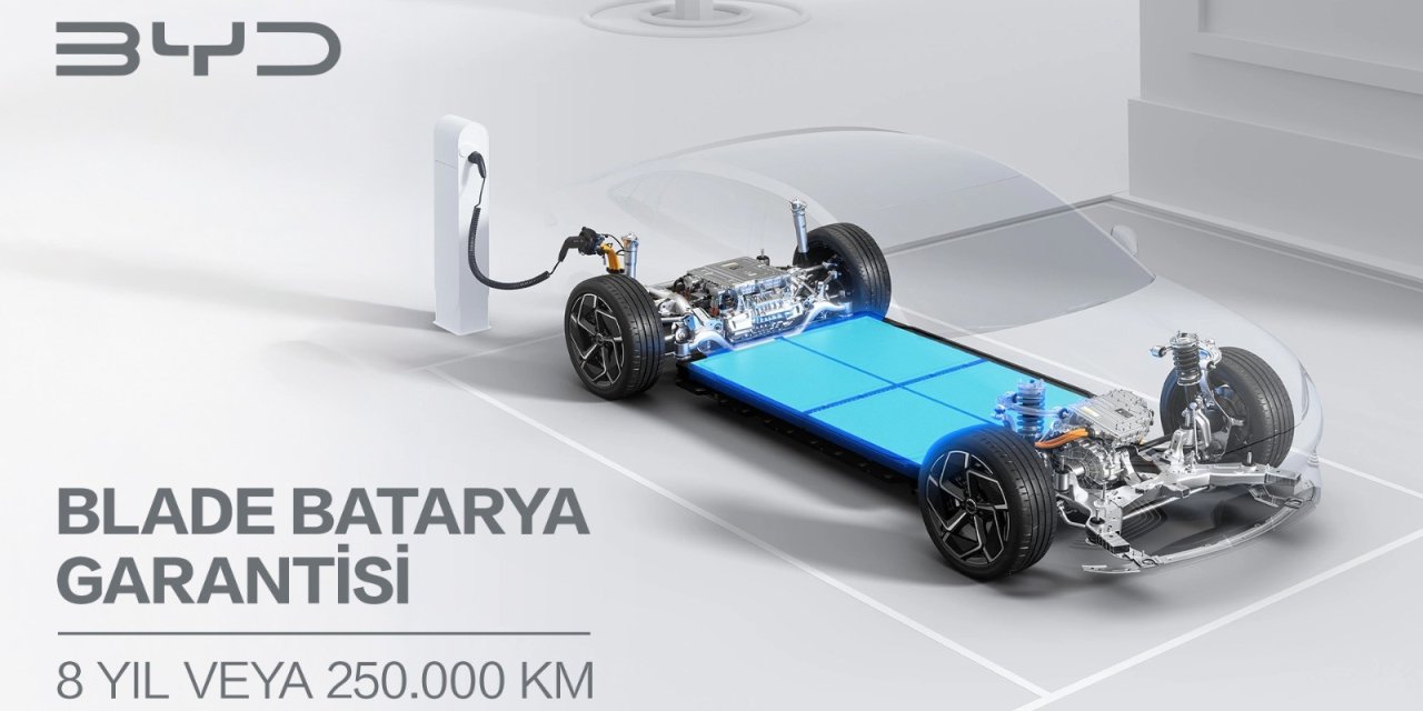 BYD Türkiye, Batarya Garantisini 8 Yıl veya 250.000 Km’ye Yükseltti