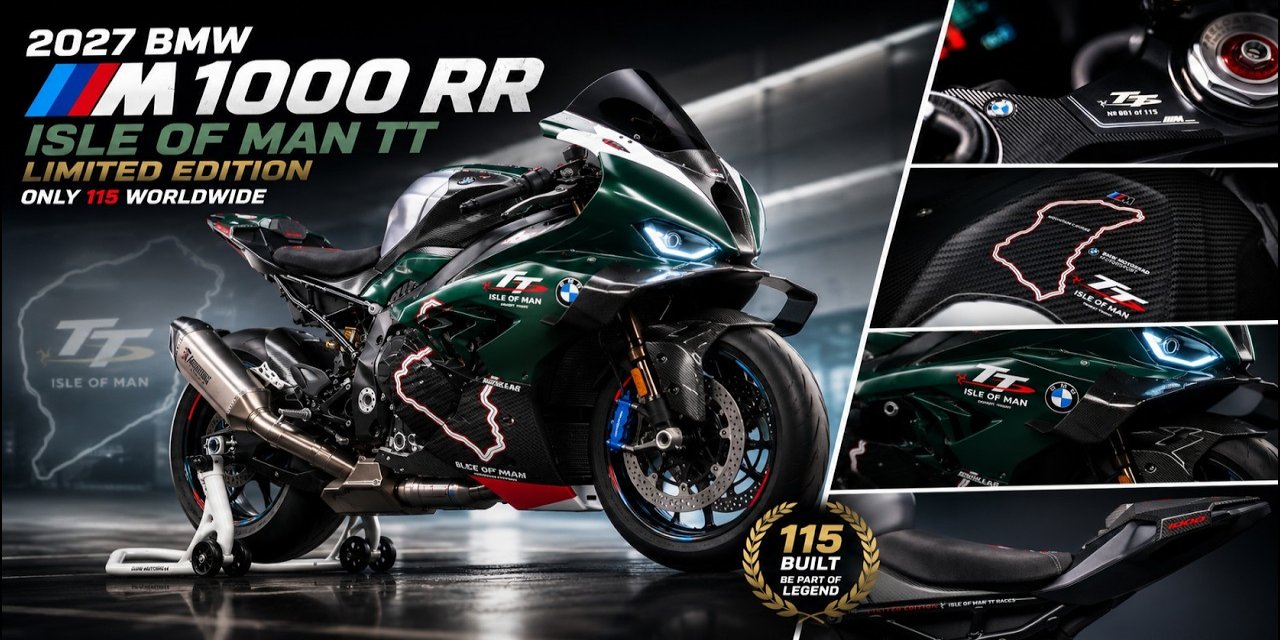 115 adet üretilecek BMW M 1000 RR “Isle of Man TT” görücüye çıktı