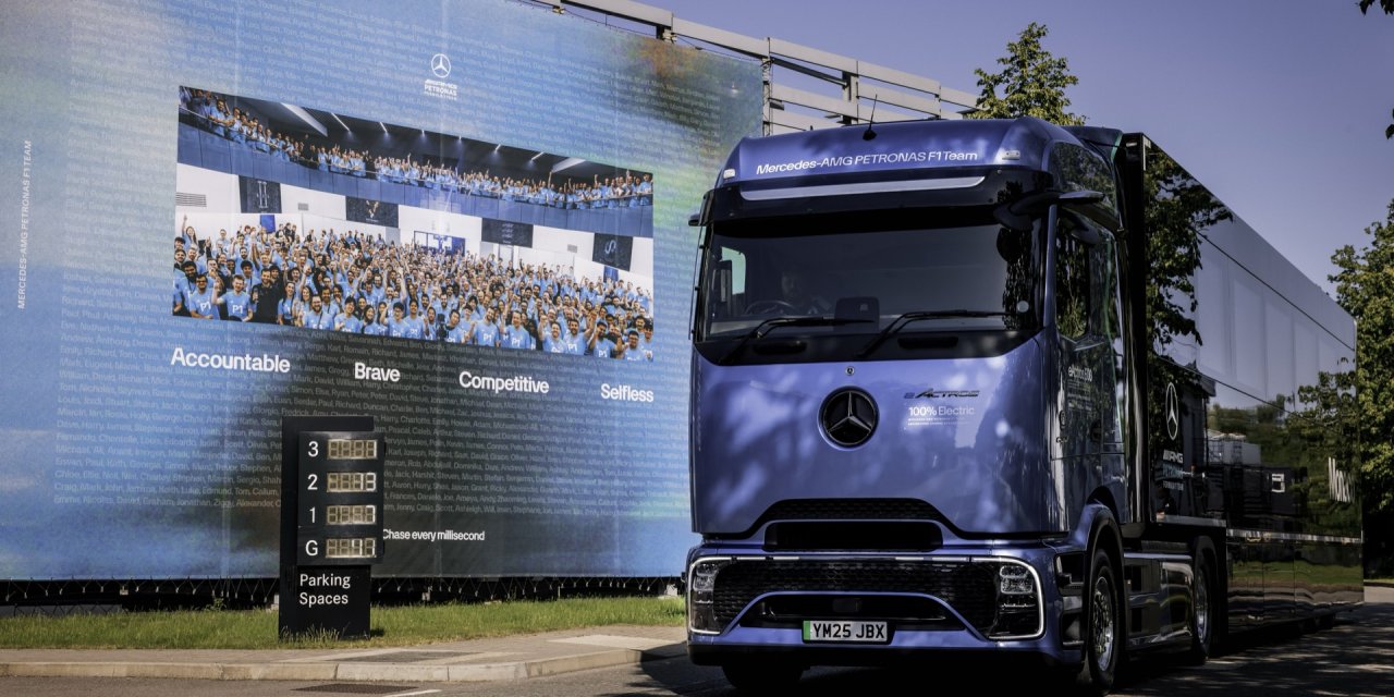 Mercedes Formula 1 takımını eActros 600 taşıyacak